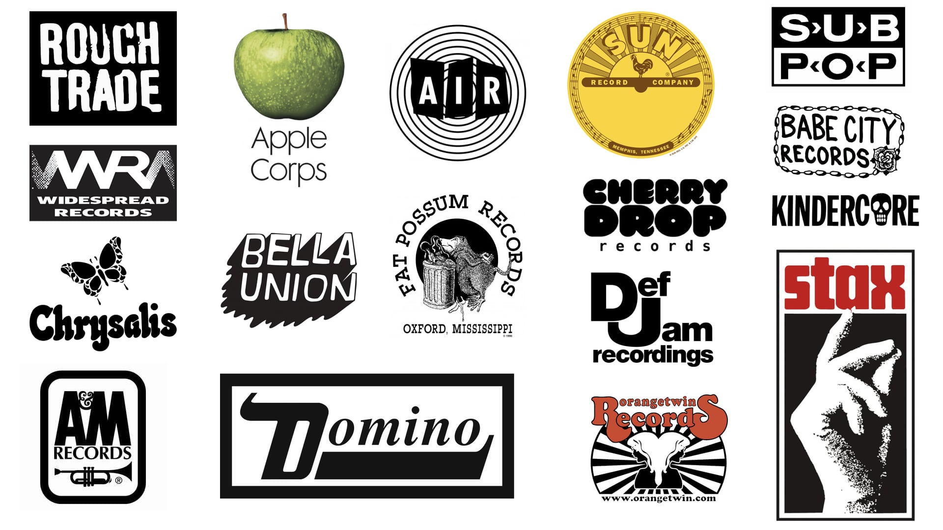 Indie record labels 