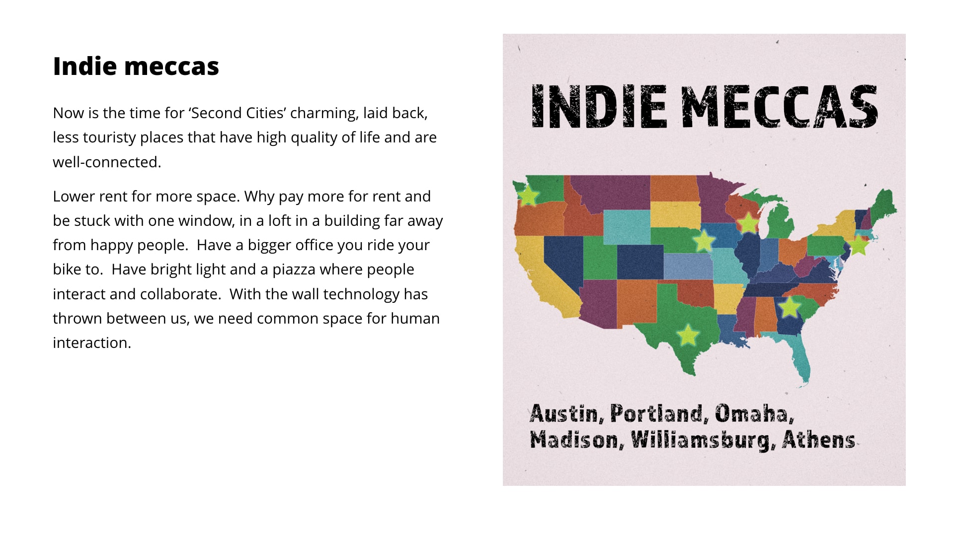  Indie meccas 
