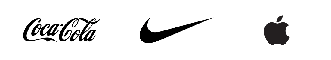 Coca-Cola Nike Apple Logos