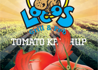 Locos Ketchup Label